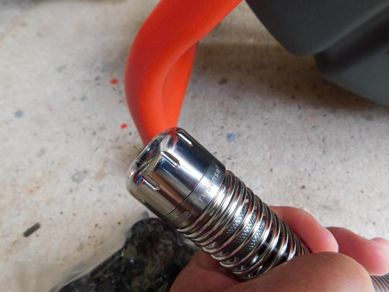 RIDGID 63628 MINI SEESNAKE SEWER CAMERA REEL SELF LEVELING WITH TRUSENSE 200′