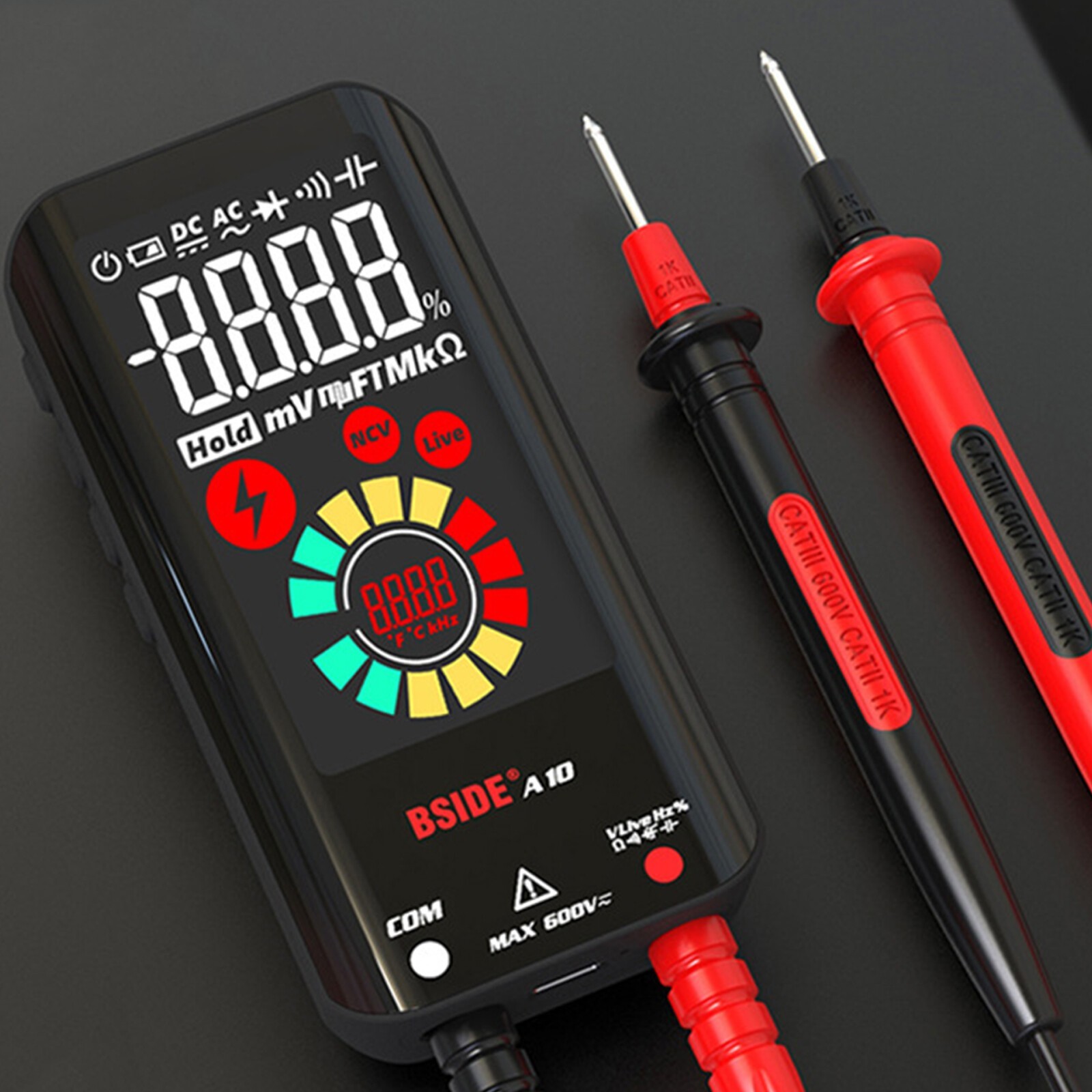 BSIDE A10 Smart 9999 Counts Multimeter Digital Display AC/DC Voltmeter
