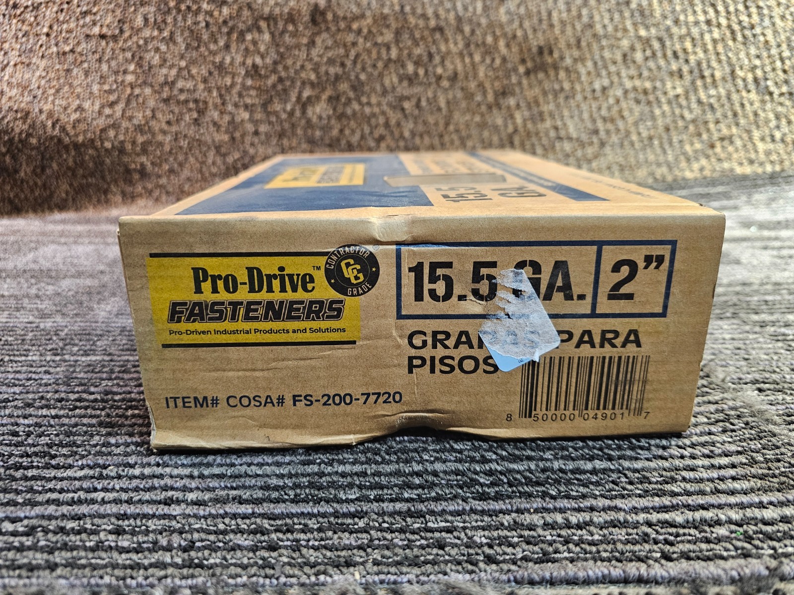 (QTY 7,720) Pro-Drive FS-200-7720 Fasteners 15.5-Gauge Hardwood Flooring Staples