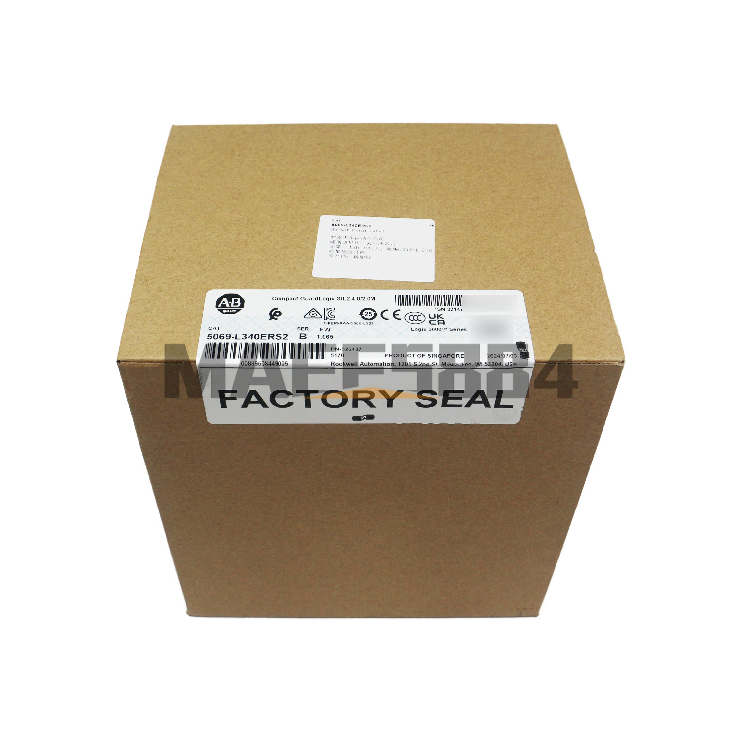 Allen Bradley 5069-L340ERS2 Compact GuardLogix 5380 Safety Controller