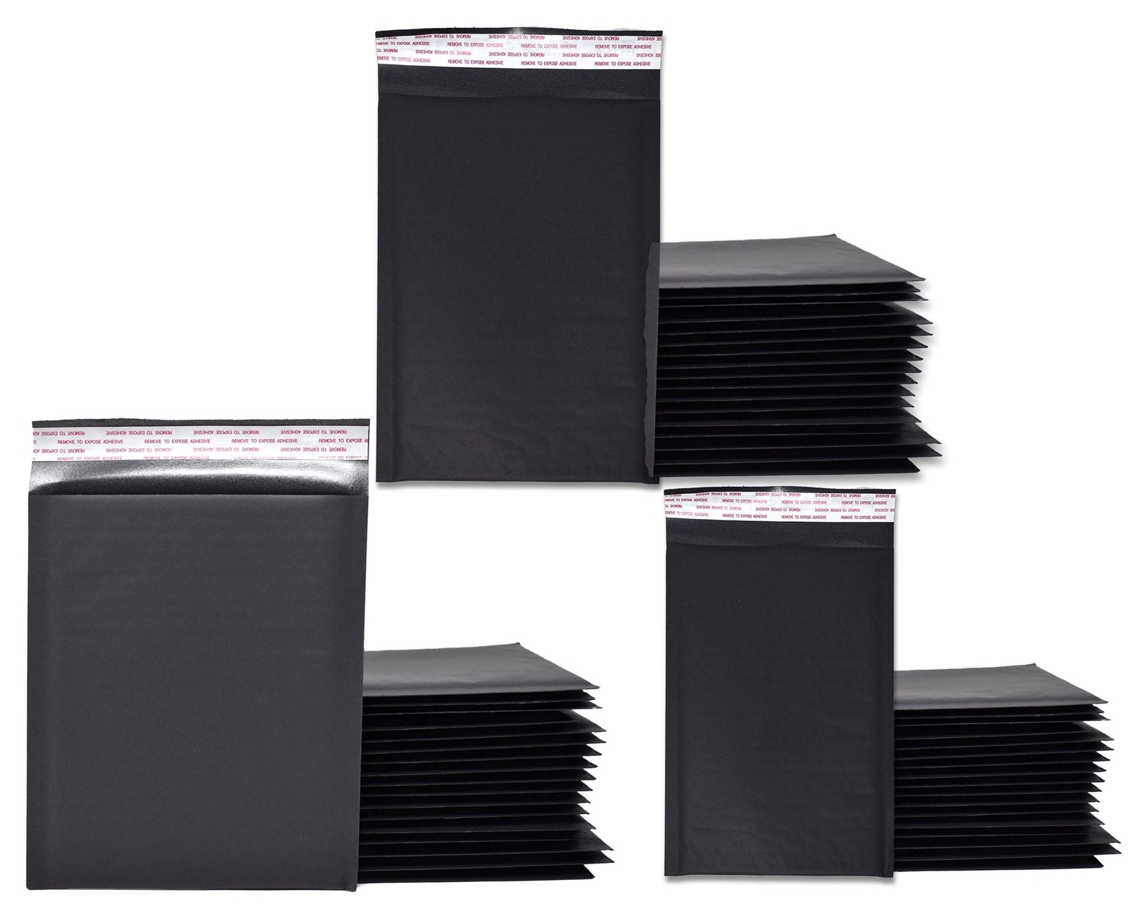 4×8, 5×9, 6×10, 8×12 Black Matte Kraft Bubble Mailers! Colorful Unique Quality P