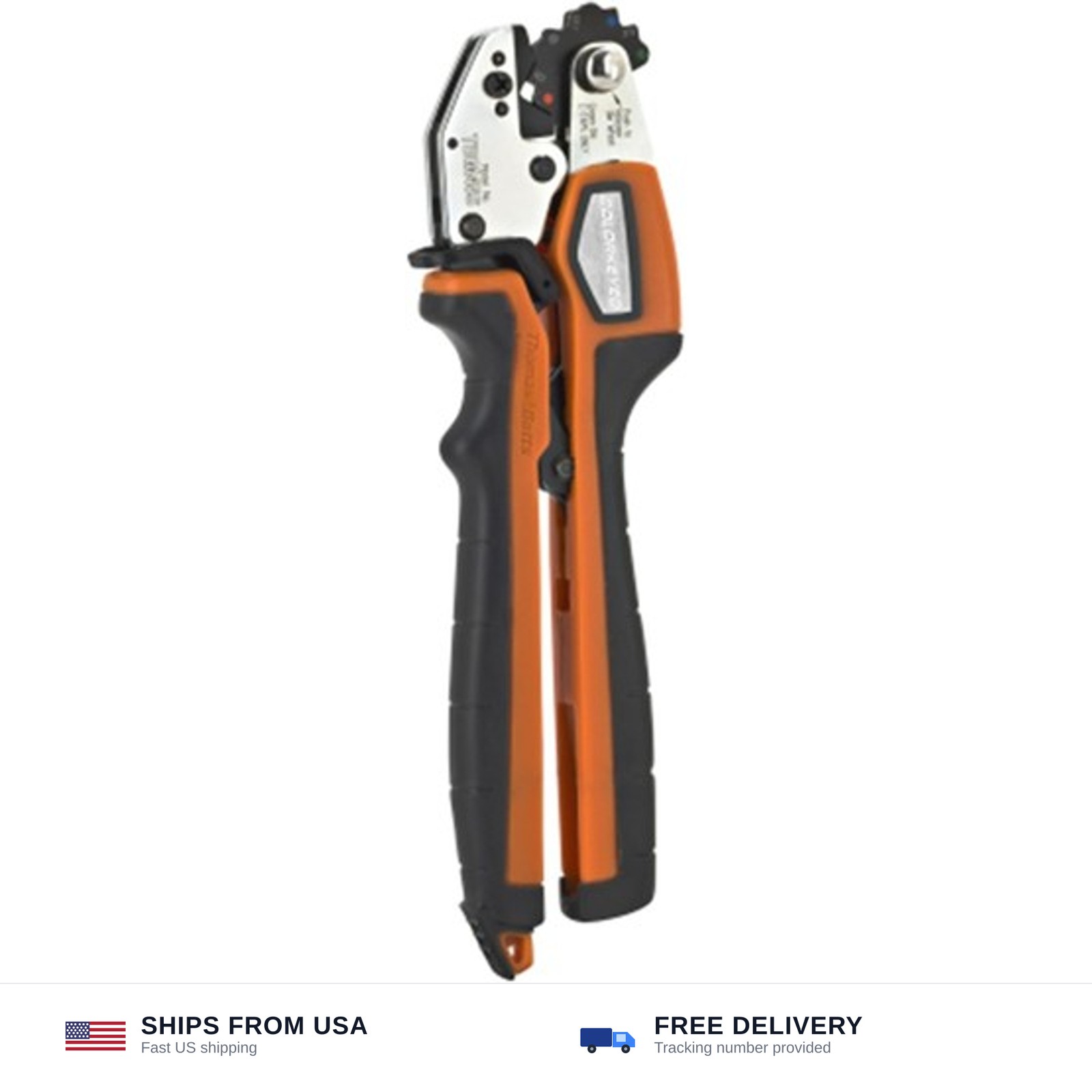 Thomas & Betts TBM45S Mechanical Compression Hand Tool, Comfort Grip, Crimps …
