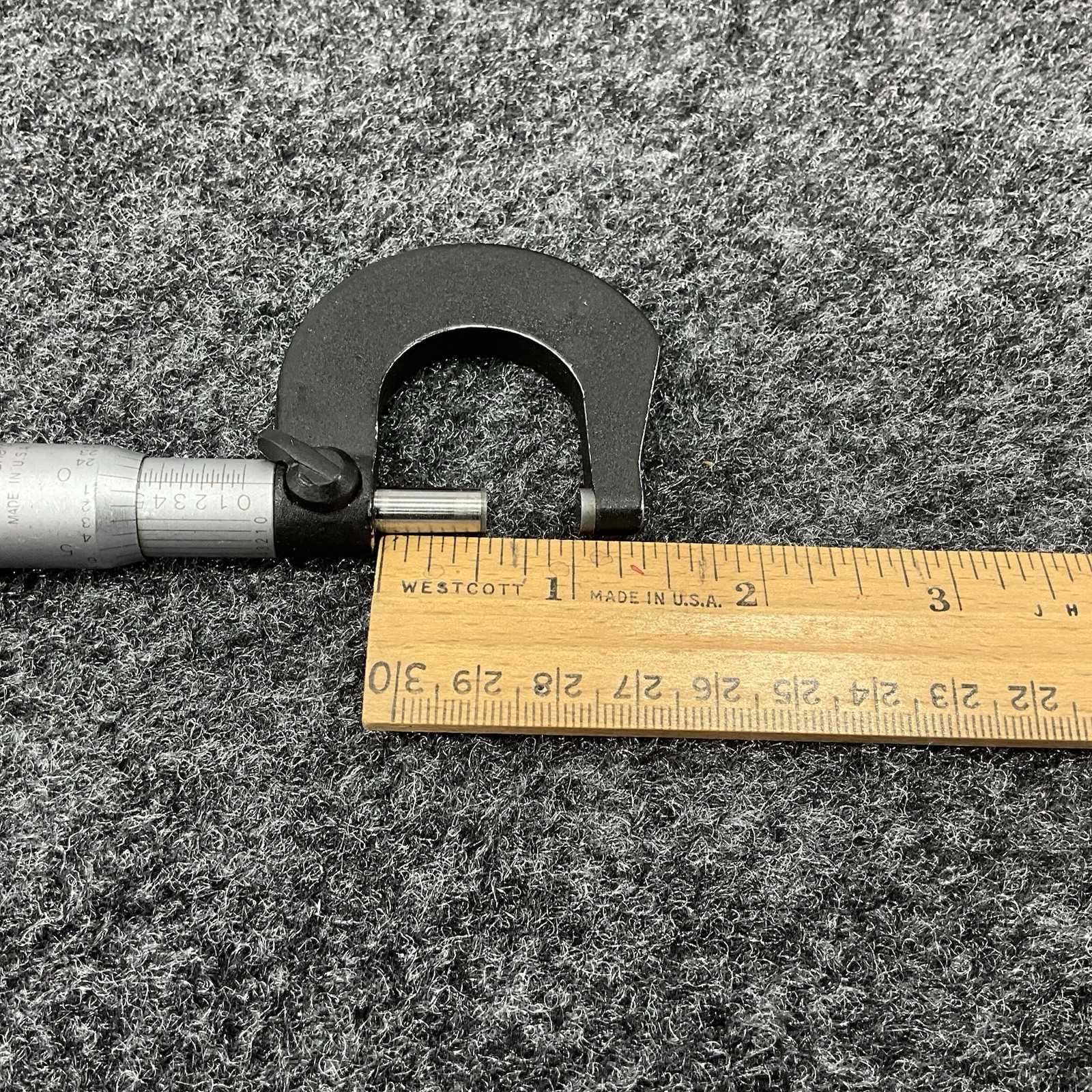 Vintage Brown & Sharpe 0-1″ Outside Micrometer Machinist Tool USA Case