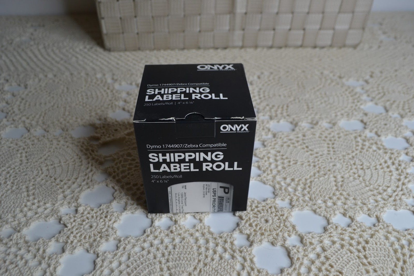 ONYX Shipping Labels, 4″ x 6 1/4″, 250 Labels per Roll have 13 BN Rolls avail.