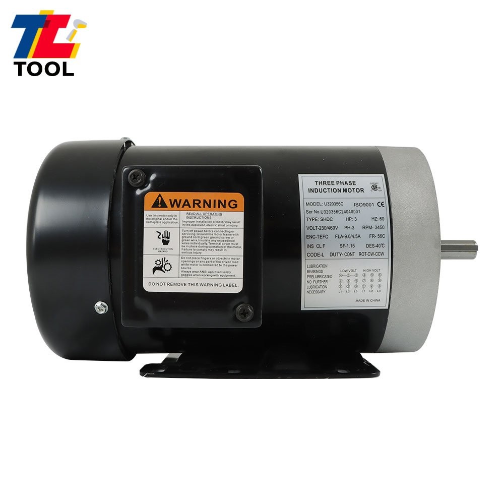 3 HP General Purpose Electric Motor 56C Frame 3450 RPM TEFC 230/460V 3 Phase