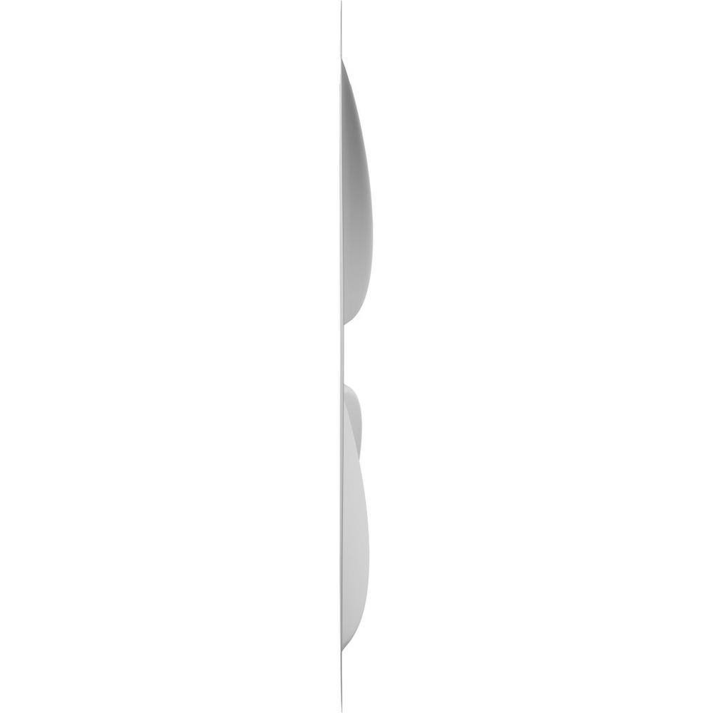 Pinwheel White 1 In. X 1-3/5 Ft. X 1-3/5 Ft. White PVC Decorative Wall Paneling