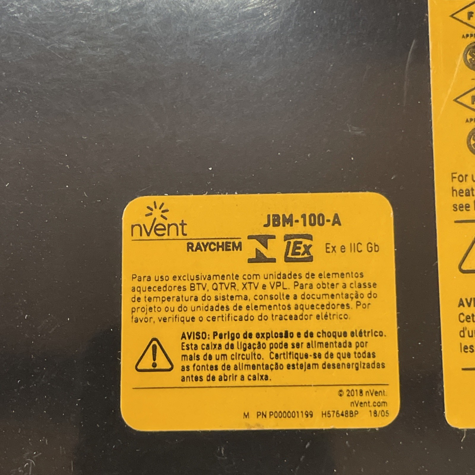 nVent Raychem Power Connection Kit JBM-100-A For Heating Cables BTV-CR VPL-CT