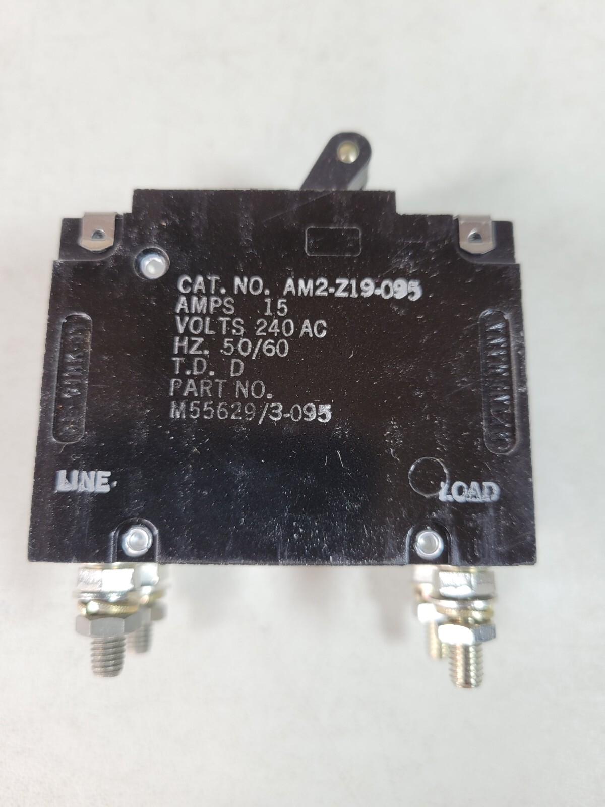 (NEW) AIRPAX M55629/3-095 Circuit Breaker 15A 240 Max V 60 Hz
