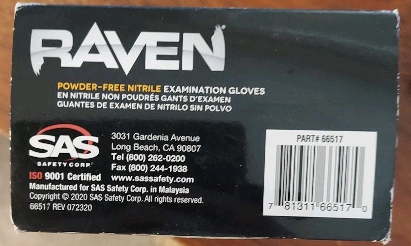 SAS Safety 66517 Gloves – 100 Pack