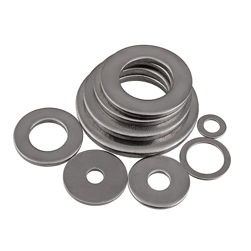 Flat Plain Washers A2 Stainless Steel M1.6 M2 M2.5 M3 M4 M5 M6 M8 Gasket DIN 125