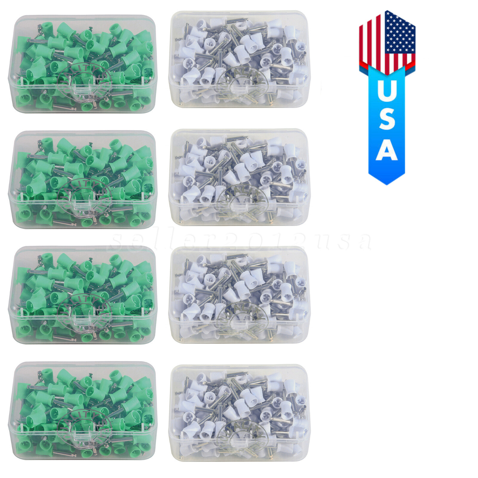 100-1000 Dental Rubber Polishing Prophy Cups Tooth Brushes Latch type Colors st