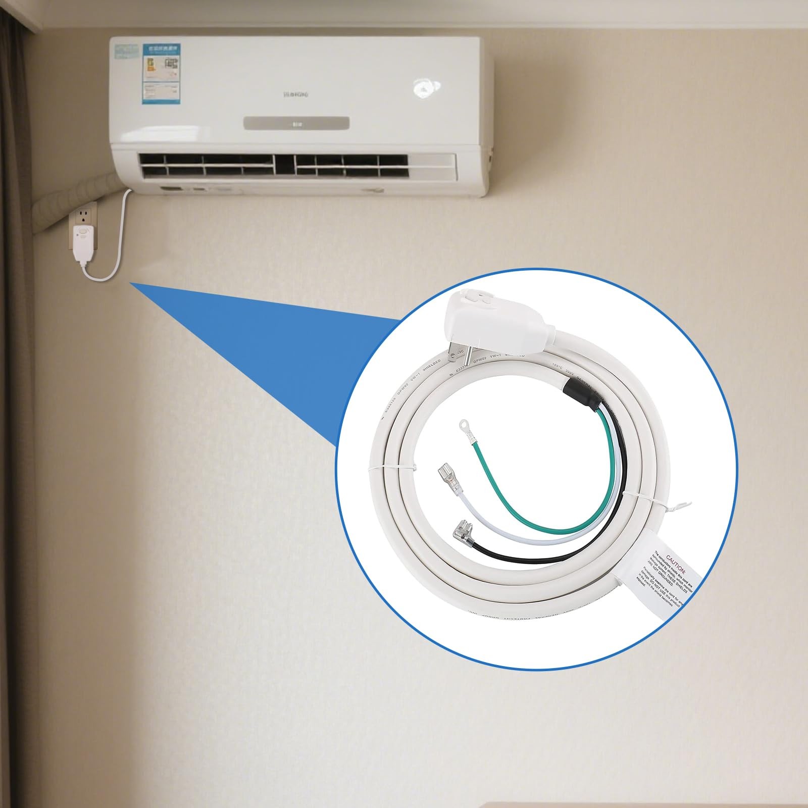 Gpl151 Window Air Conditioner Lcdi Power Cord 515p Plug 120 Vac 15 Amp 1800 Watt
