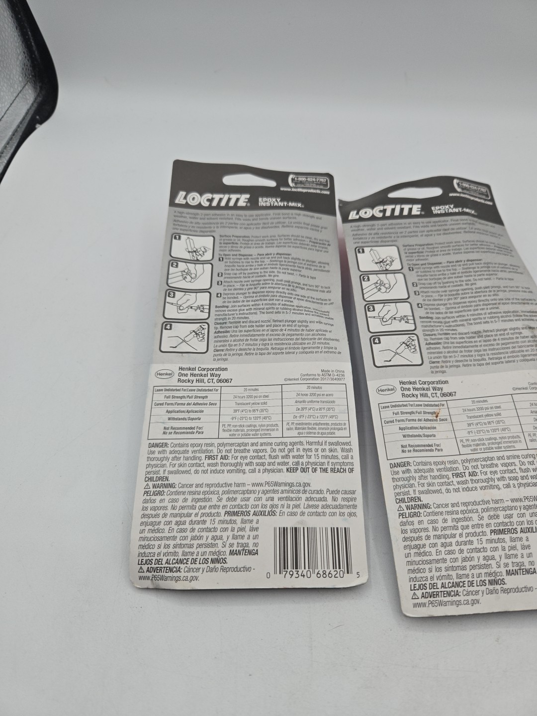 Loctite 1365868 2 Part Epoxy Instant Mix 5 Minute Syringe Adhesive Pack of 2