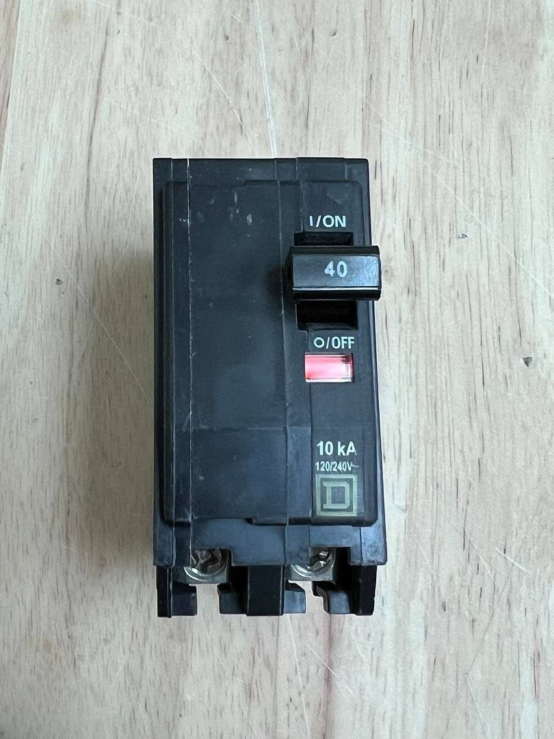 NEW SQUARE D QOB240 Bolt-On Circuit Breaker 2-Pole 40 Amp 120/240VAC
