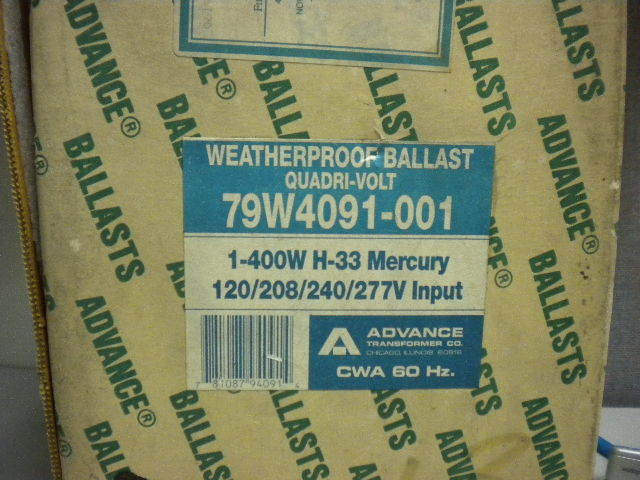 ADVANCE 79W4091-001 NEW BALLAST 79W409100