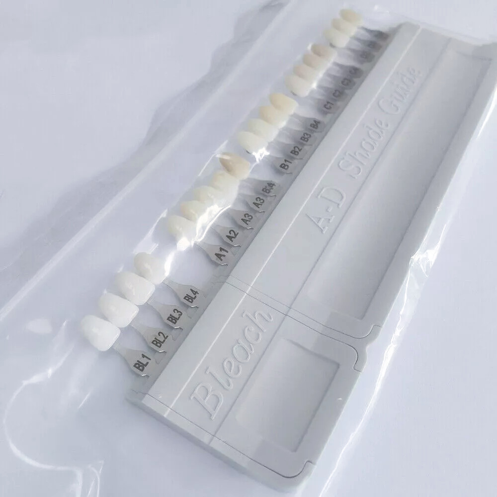 Dental Teeth Shade Guide Porcelain Ivoclar 20Color A-D Tooth 4 Bleach Vivadent