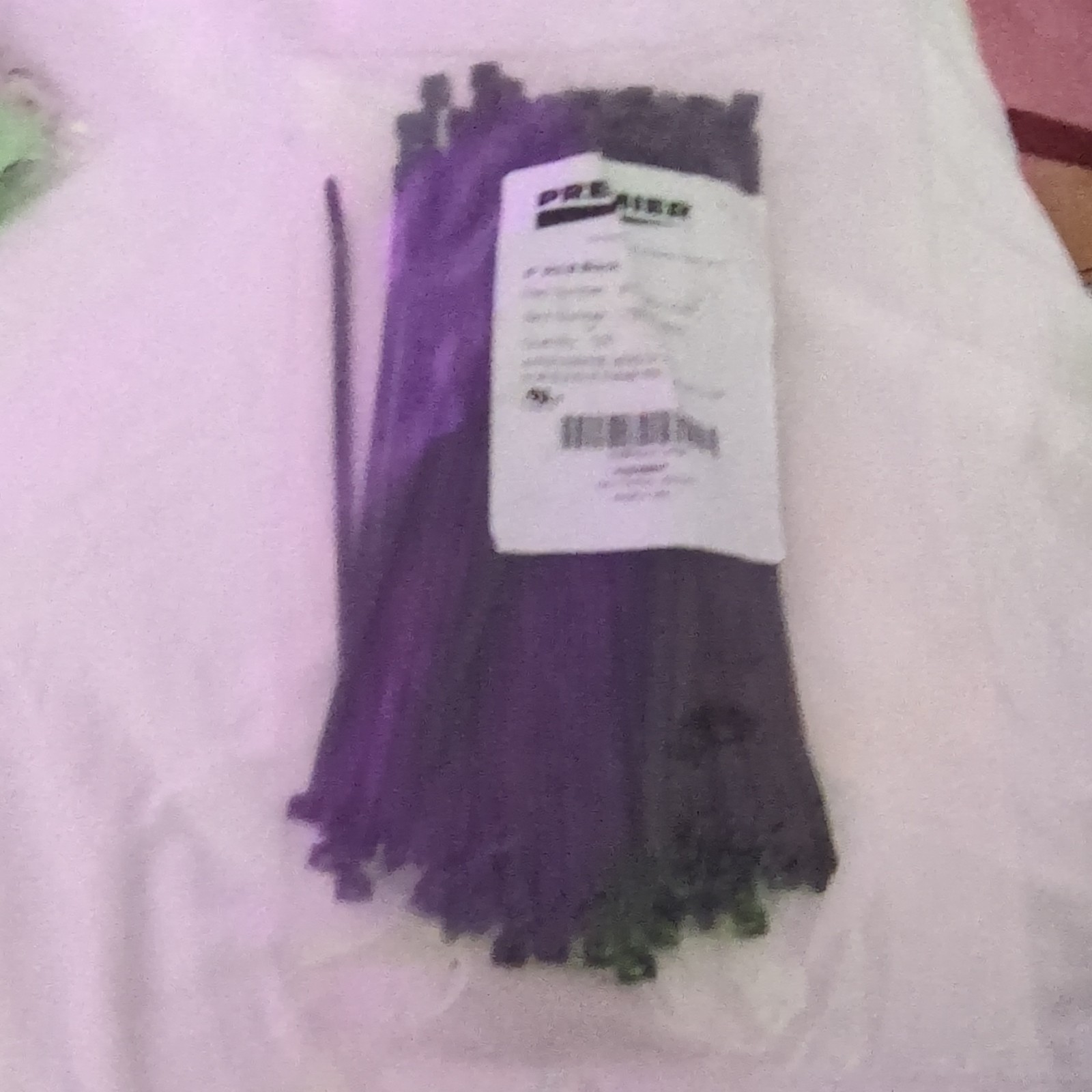 Premier Purple Nylon Cable Ties 8 in x 0.18 in 40 lb Self-Locking 100 Pack