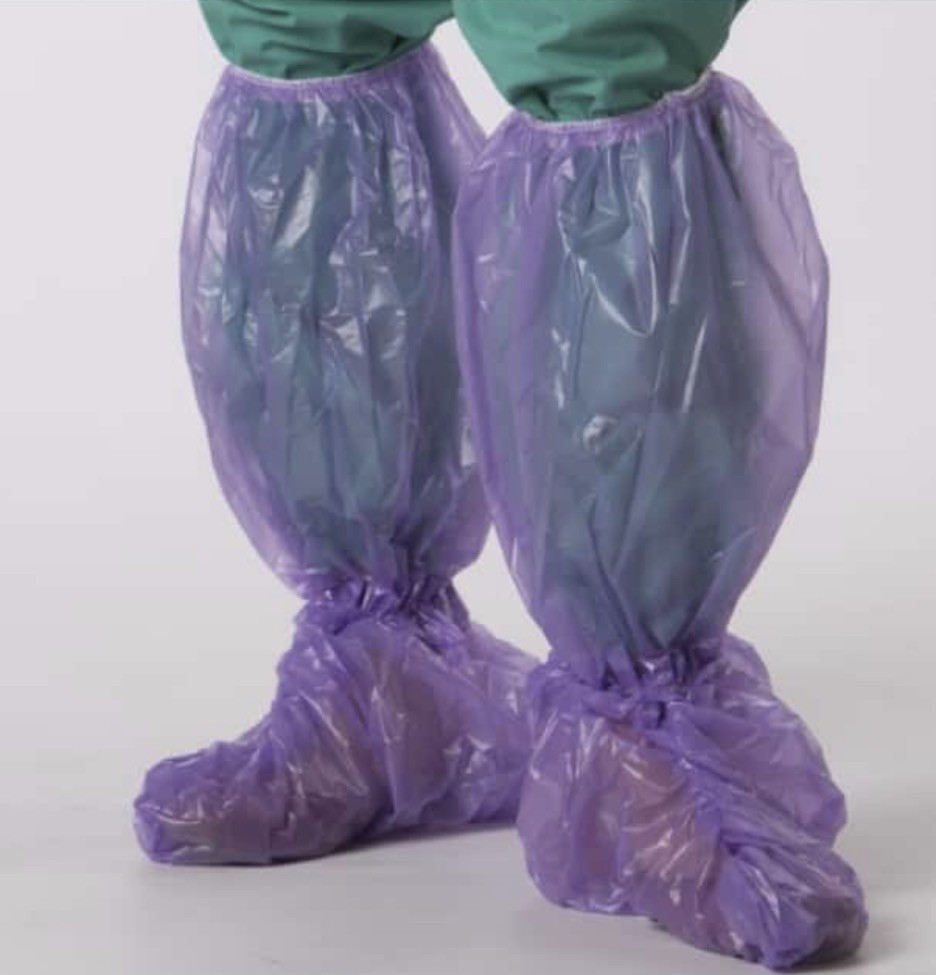 Sloan Medical Knee High Disposable Fluid Protective Garment KH-450 Purple 50Ct