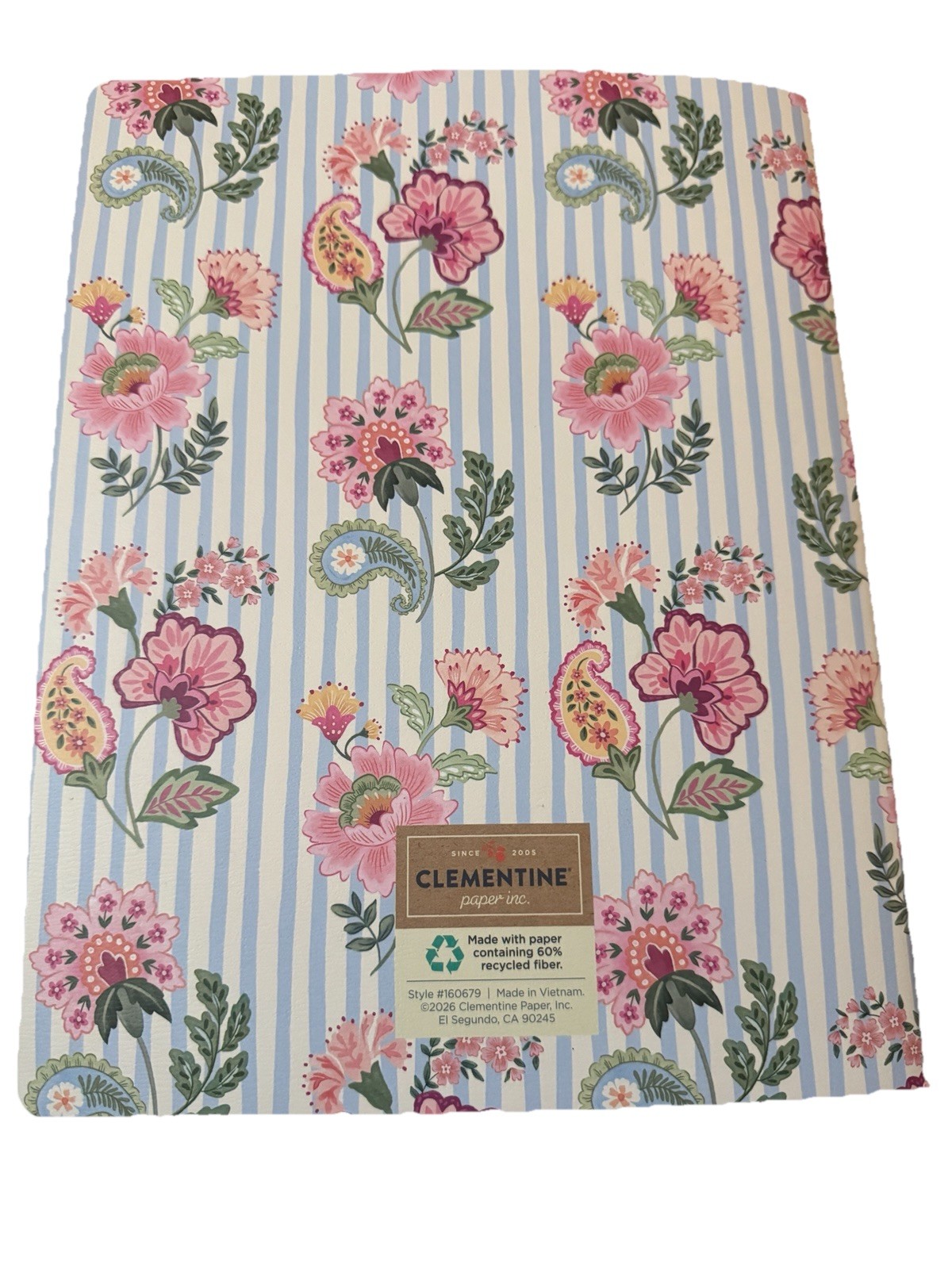 July 2026-Dec 2027 Planner 18 Mo. Planner Clementine Notebook Size Large Floral
