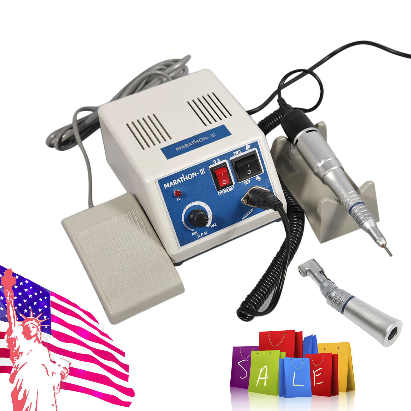 Dental Lab Marathon Electric Micromotor Contra Angle Straight Handpiece st
