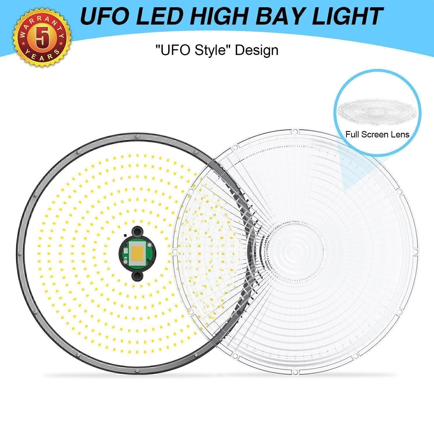 480V 240W UFO LED High Bay Light Industrial Commercial Warehouse Ceiling Lights
