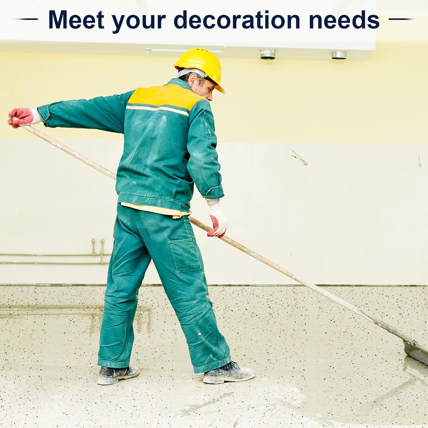 1400 G/ 3.08 Lb Epoxy Flakes Blend Color Chips Concrete Floor Coating Decorative