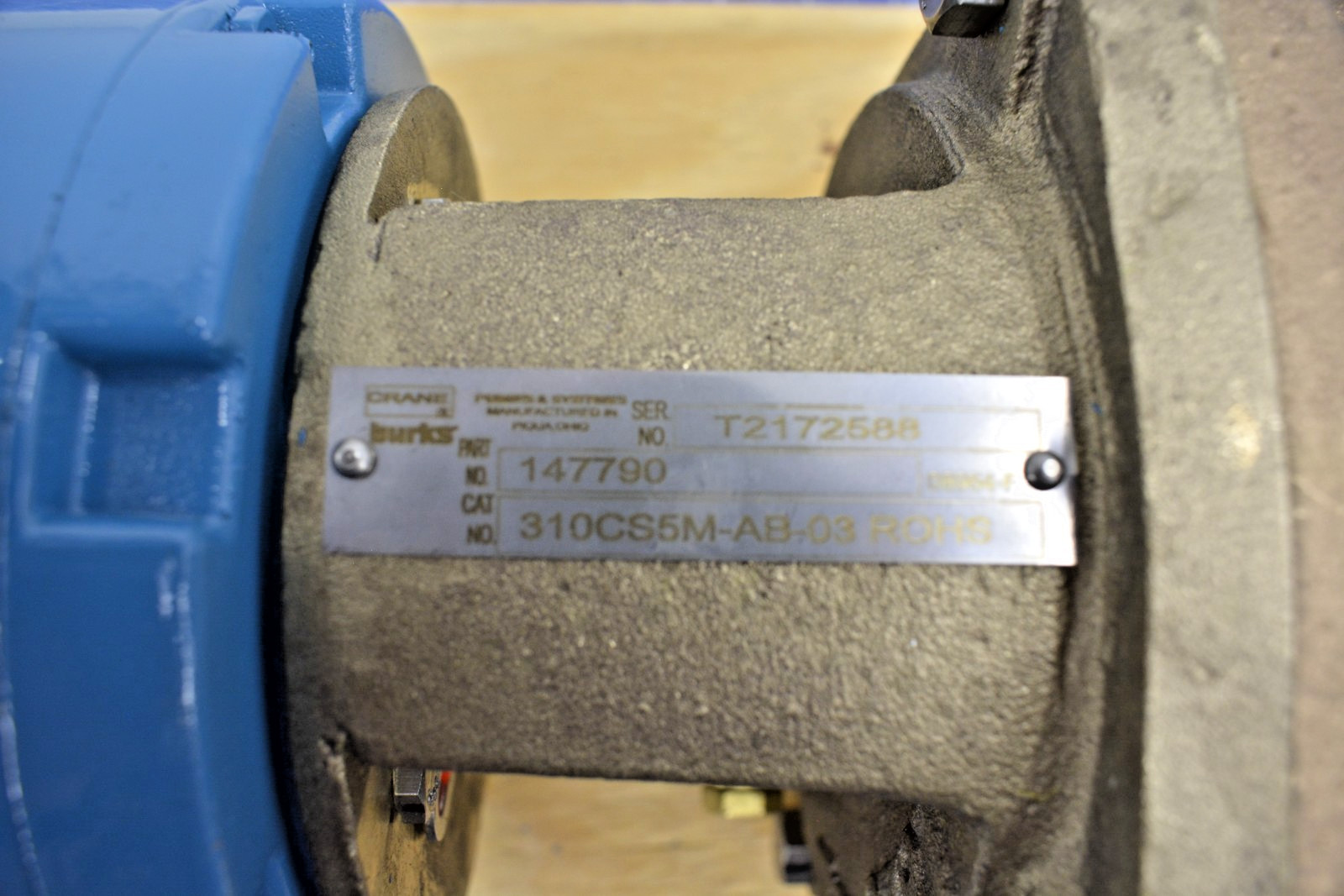 147790/ PUMP, TH FSHR 099123, 1HP, 50-60-3, 310CS5M-AB-03 HI TEMP/ BURKS PUMPS