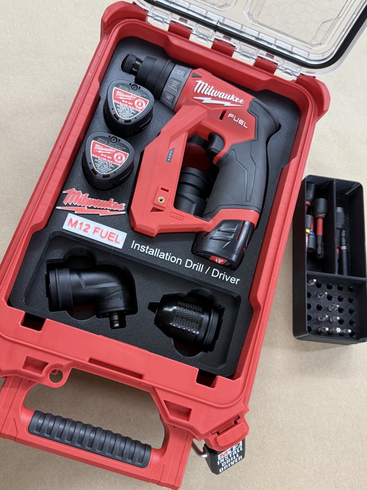 M12 Fuel Installation Drill Driver 2505-Compact Packout 48-22-8435 (insert only)