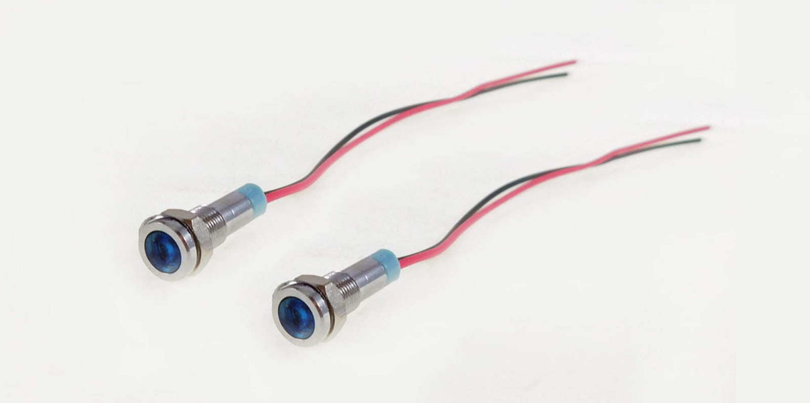 2 Pack Procraft 6mm 115v LED Indicator Lamp Blue 6ZSD.X-115-B