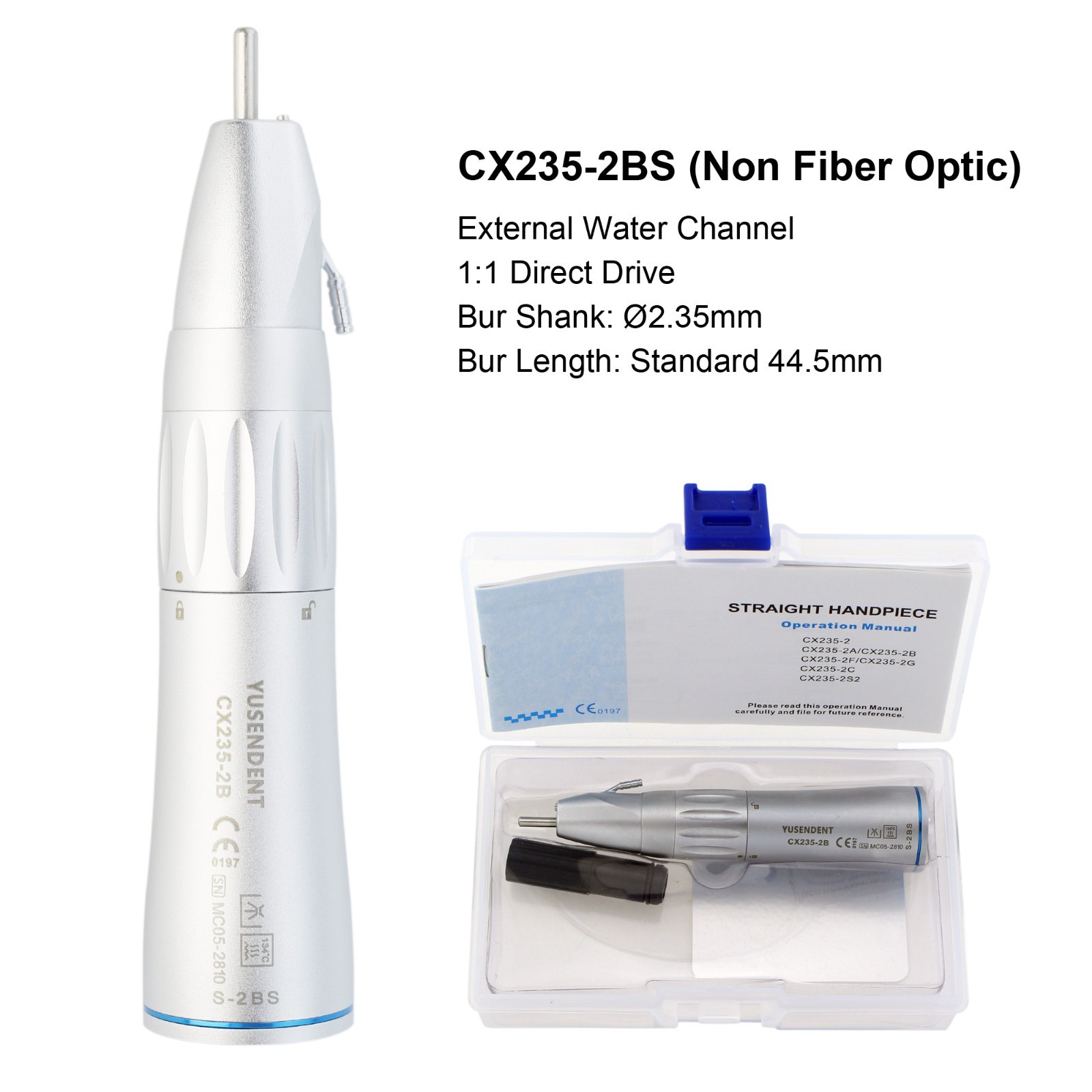 COXO Dental Surgical Handpiece 20:1 Implant Contra Angle 1:1 Straight Attachment