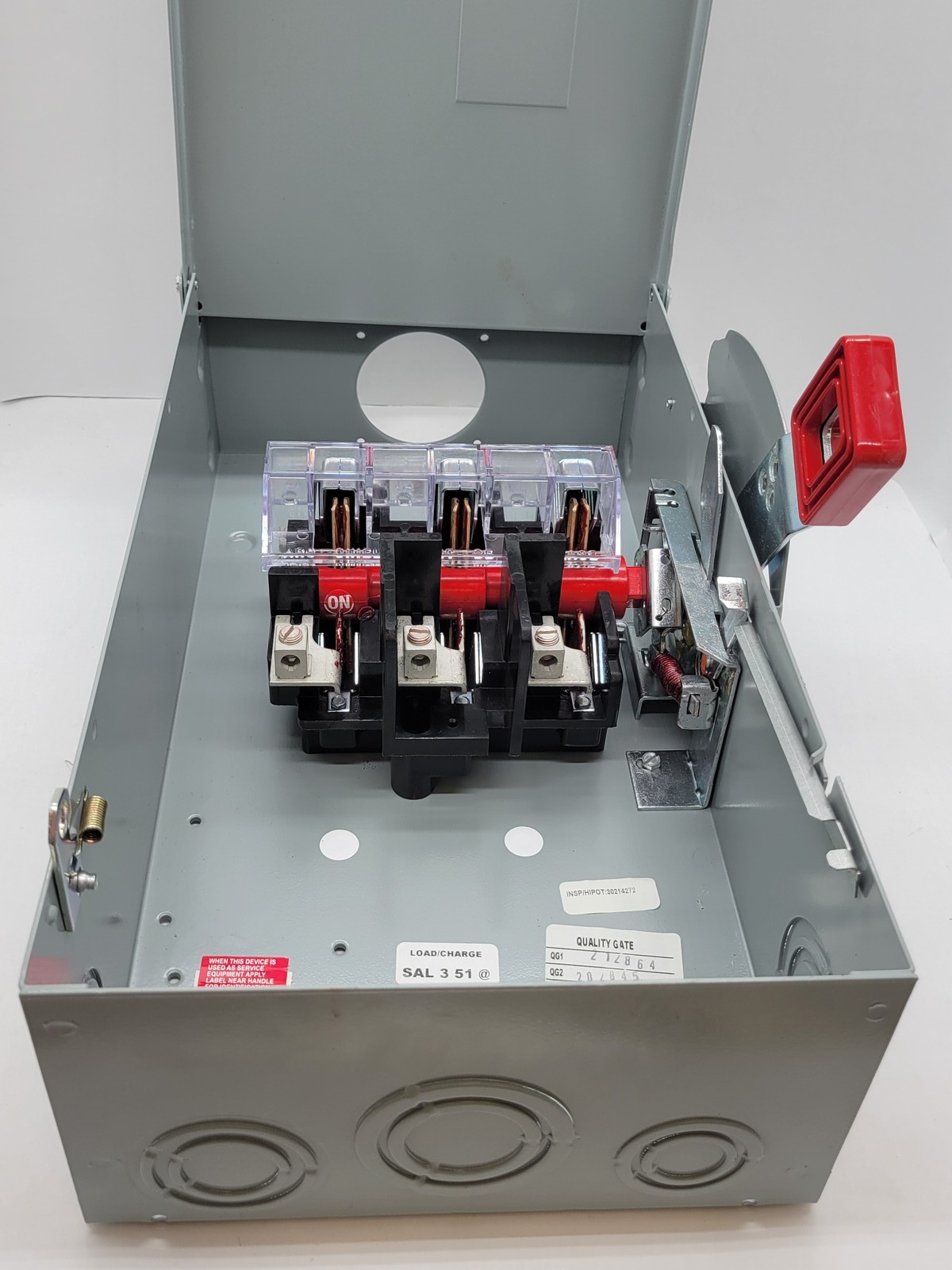General Electric THN3362R Non-Fusible Heavy Duty Safety Switch 60A 3P 3W 600V