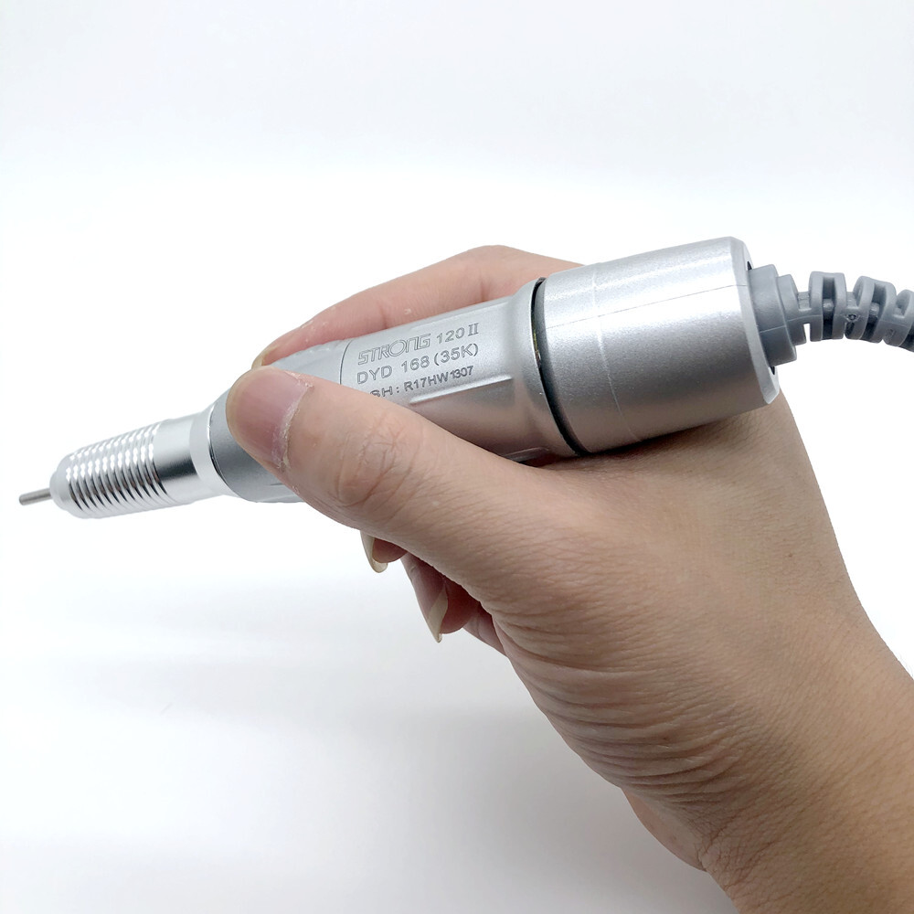 Dental Lab 35000RPM Electric Micro Motor Handpiece Handle STRONG 120II Silver