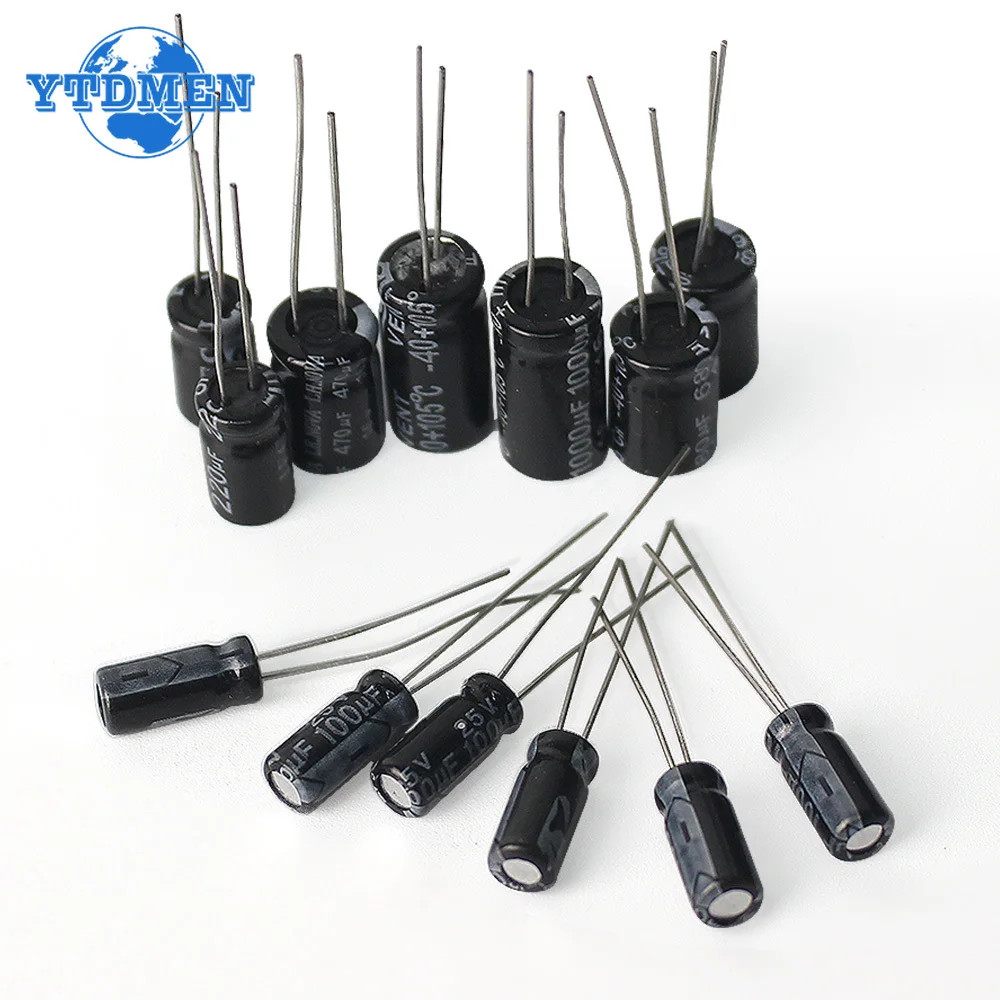 500pcs 24Values Electrolytic Capacitor Kit 0.1uF-1000uF 10V-50V Assorted kit