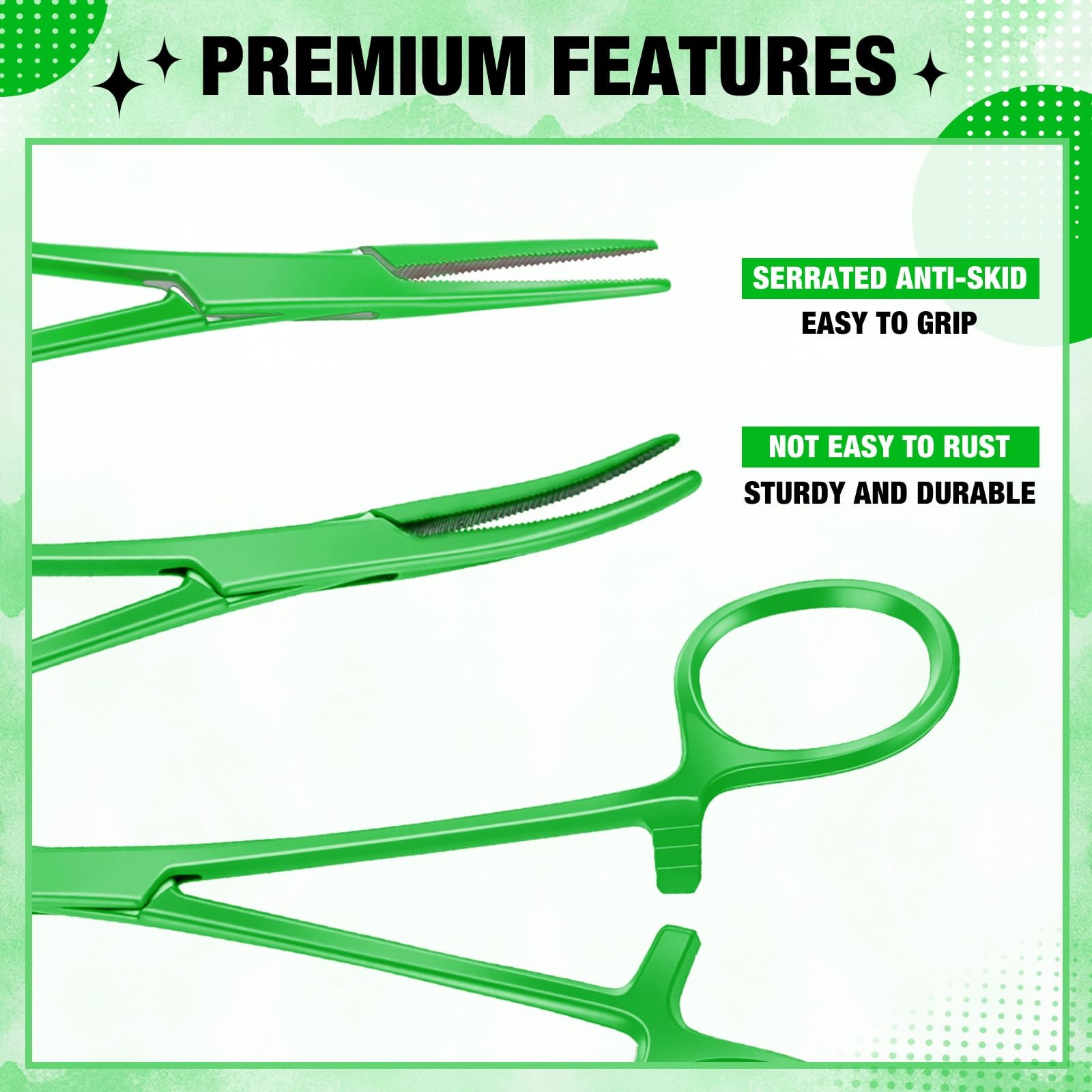 BBTO Hemostat Curved and Straight Hemostat Forceps Piercing Pliers Forceps,