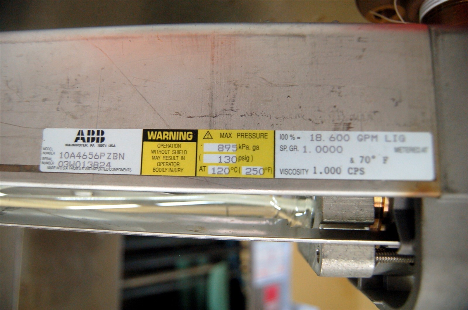 NEW ABB Automation Rate Indicating Flowmeter P/N 10A4656PZBNCECXX18D