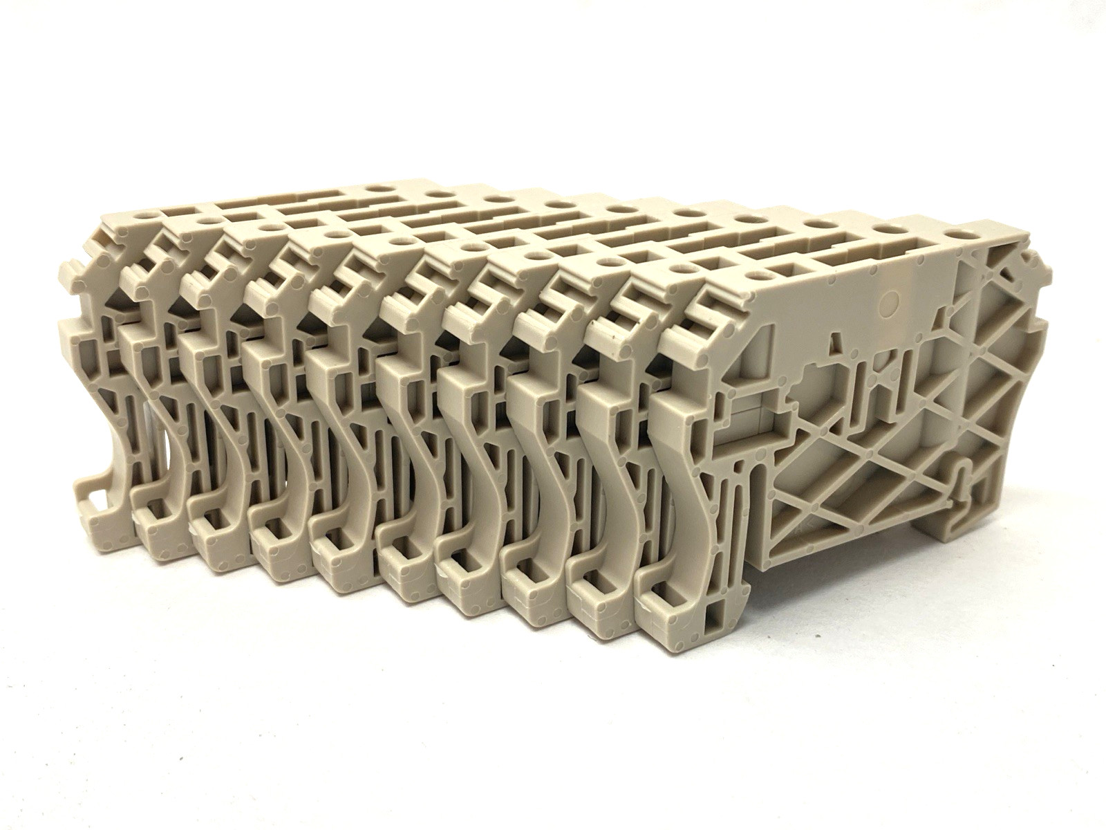 Weidmuller ZEW 35 End Bracket Terminal Block Dark Beige 9540000000 LOT OF 10