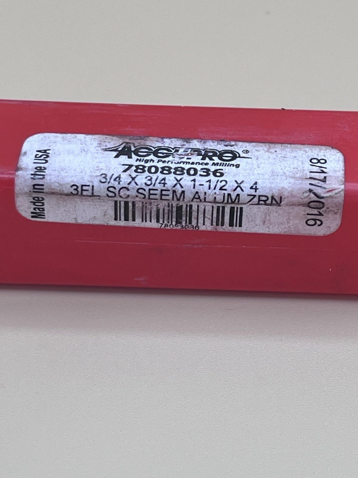 Accupro ACI Pro 3/4” Carbide End Mill ZrN 3 Flute Aluminum USA NOS