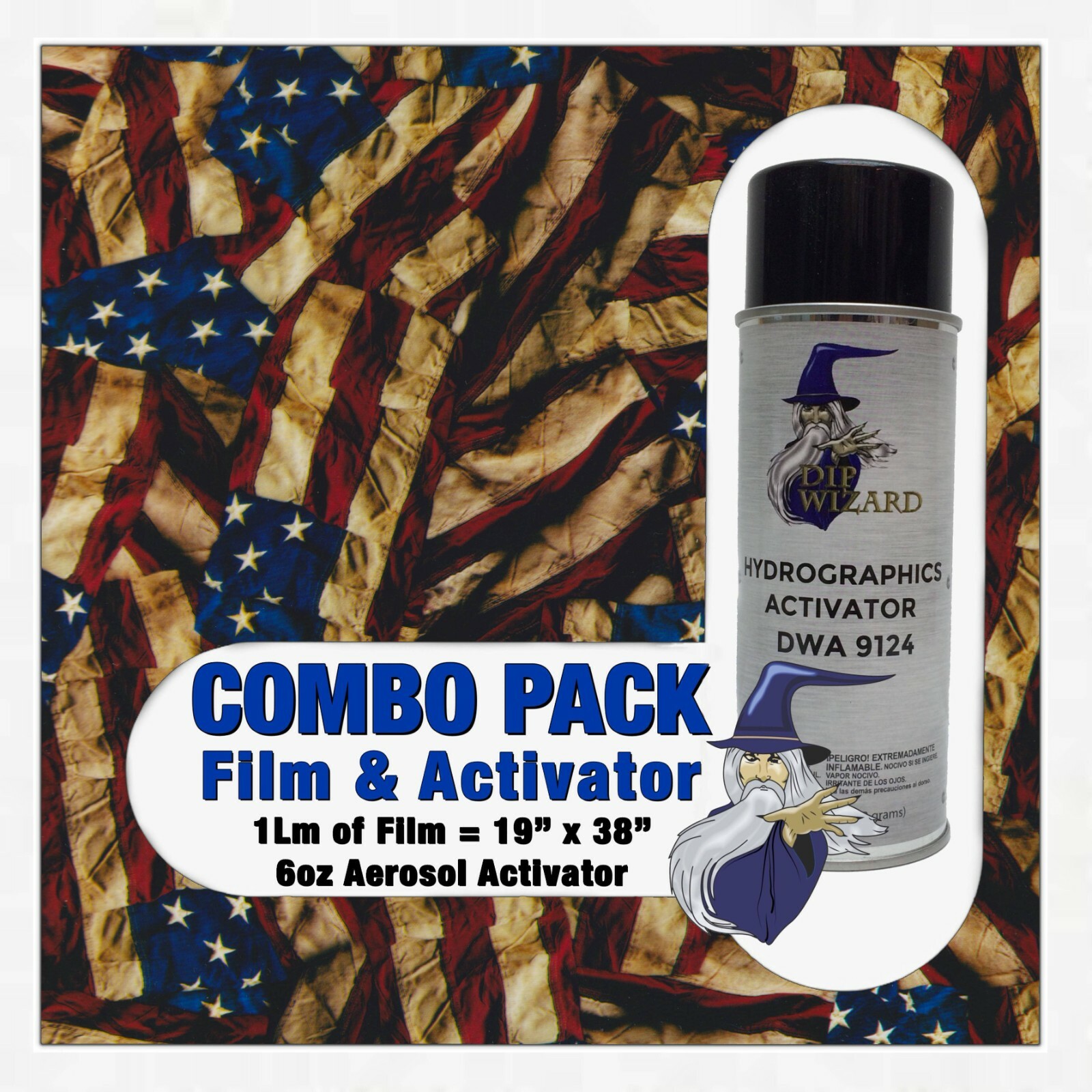 hydrographic film / activator Weathered Glory hydro dip dipping wizard