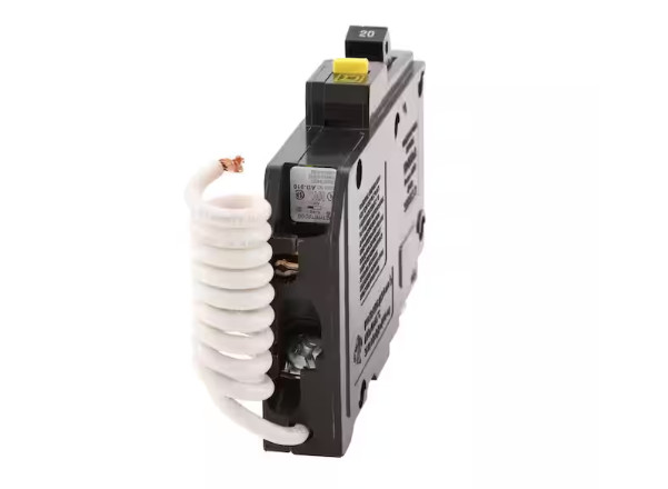 Square D QO120GFICP 120 VAC 20A Mini Ground Fault Circuit Breaker – Black