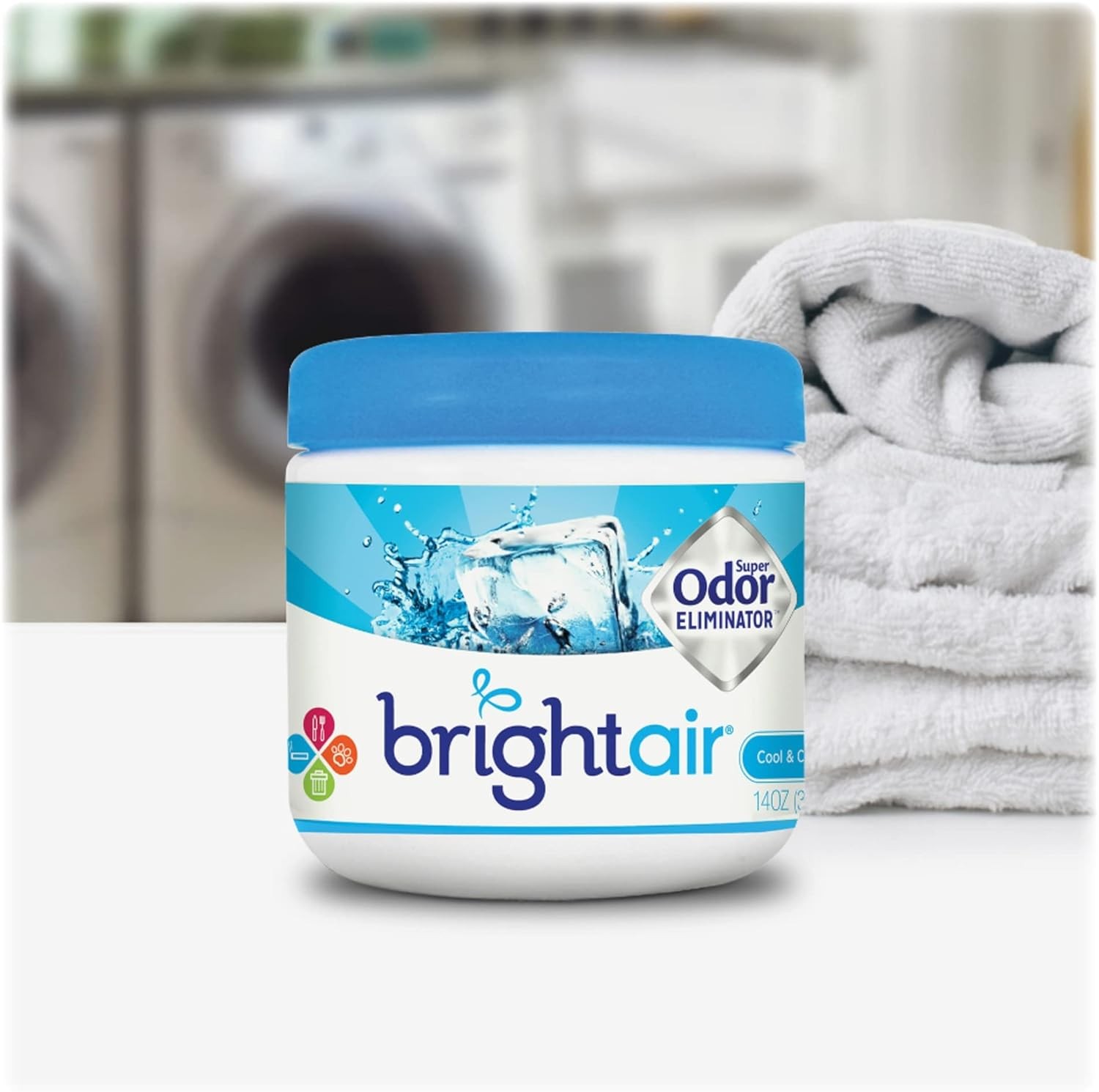 Bright Air 900090 Solid Air Freshener and Odor Eliminator, Cool and Clean Scent,