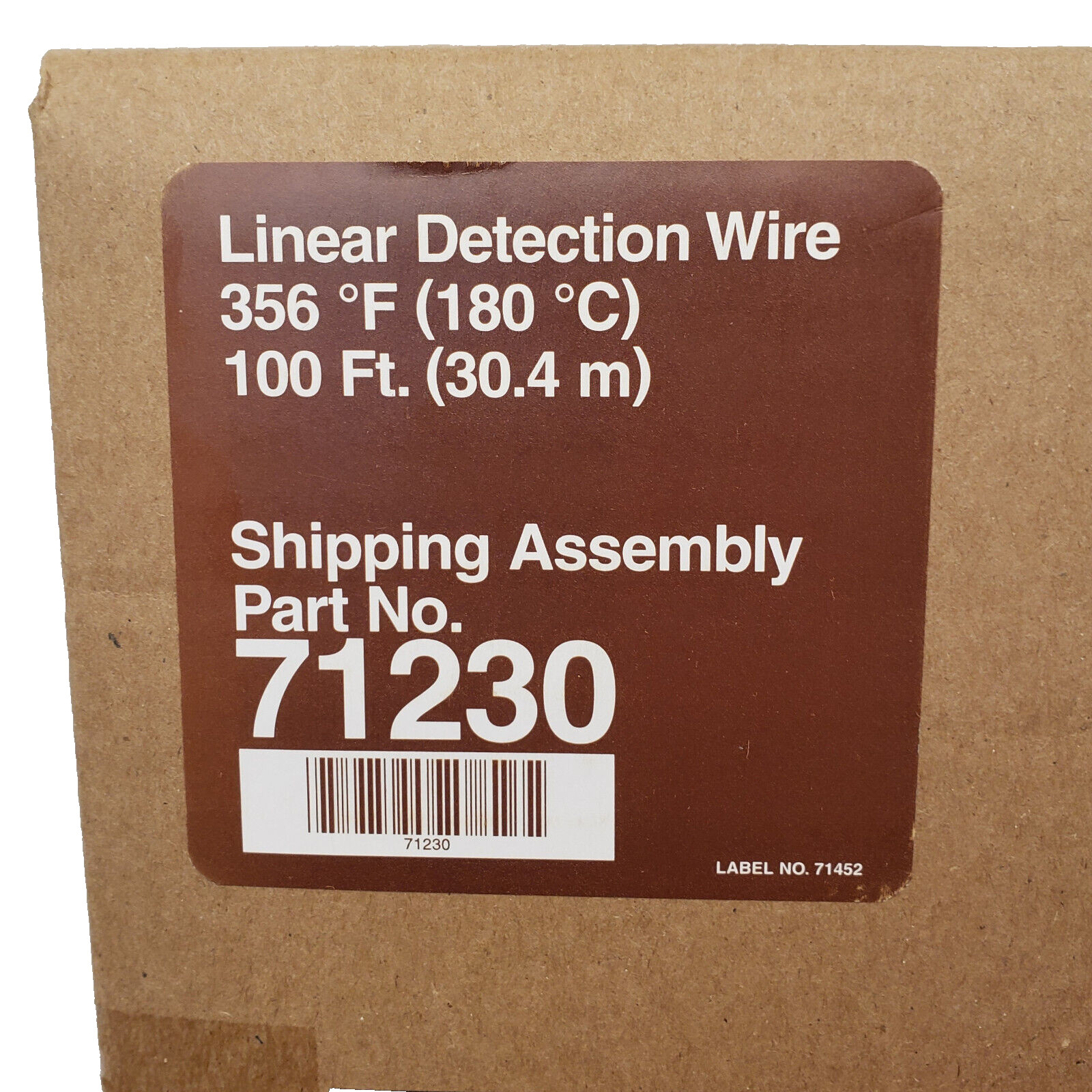 ANSUL 71230 Red Bulk Linear Heat Detection Wire 356°F (180°C) 100 ft (30.5 m)