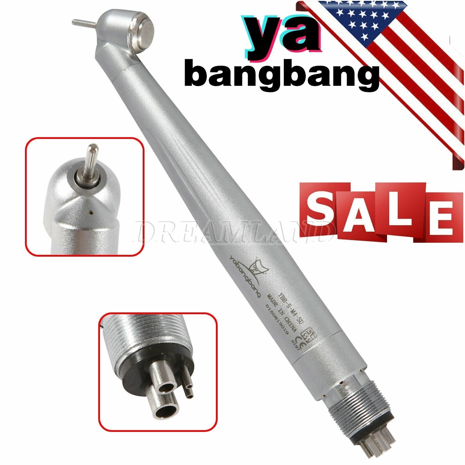 USA Yabangbang Dental 45 Degree Surgical High Speed Handpiece Push Button JH1