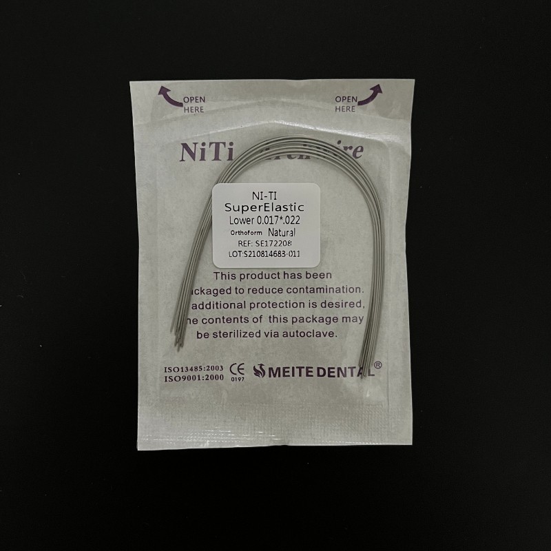 Dental Orthodontic Niti Super Elastic Rectangular Arch Wire Ovoid/Natural