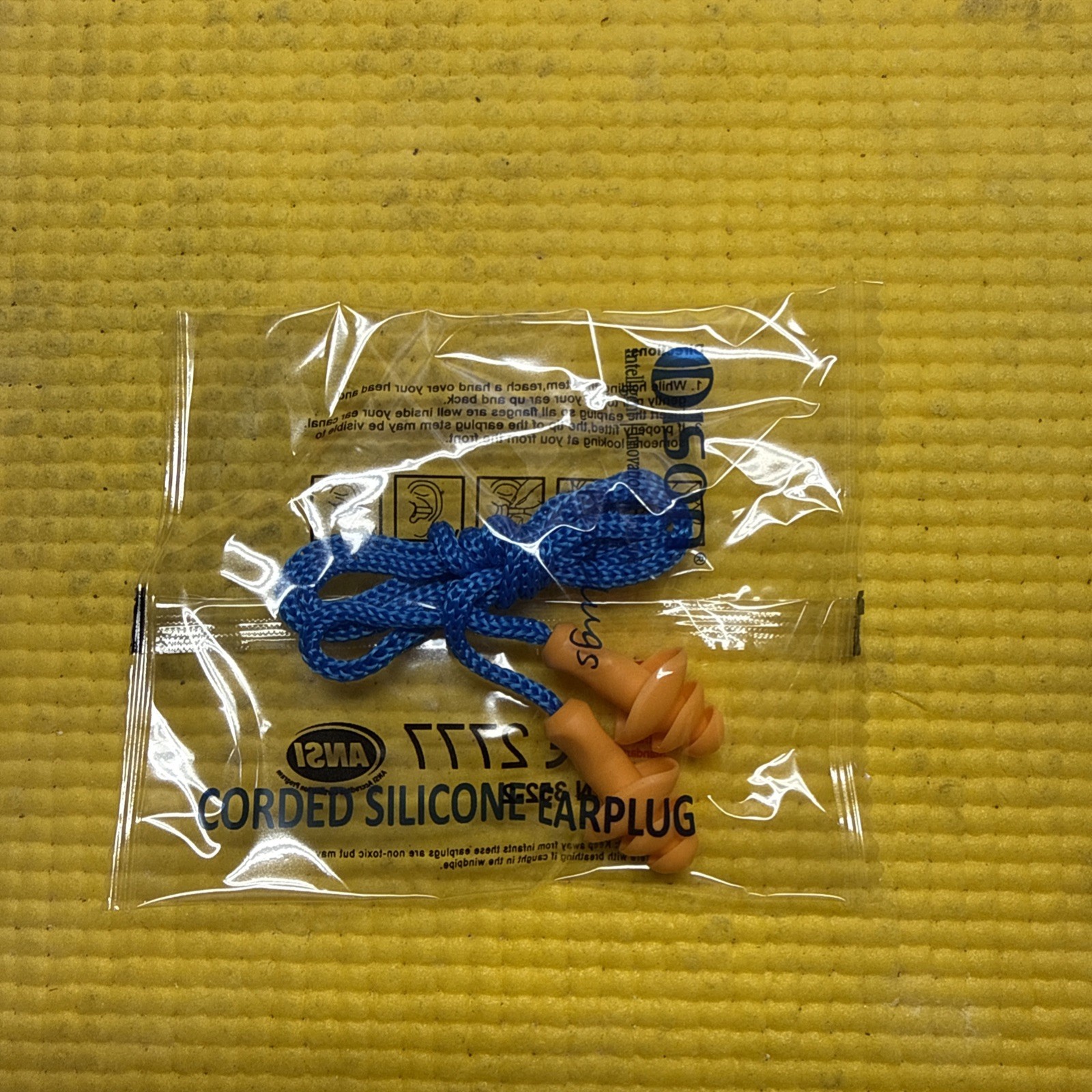 Dison Safety Silicone Ear Plugs, 32dB Corded, Orange/Blue, Open Box, 80 pair