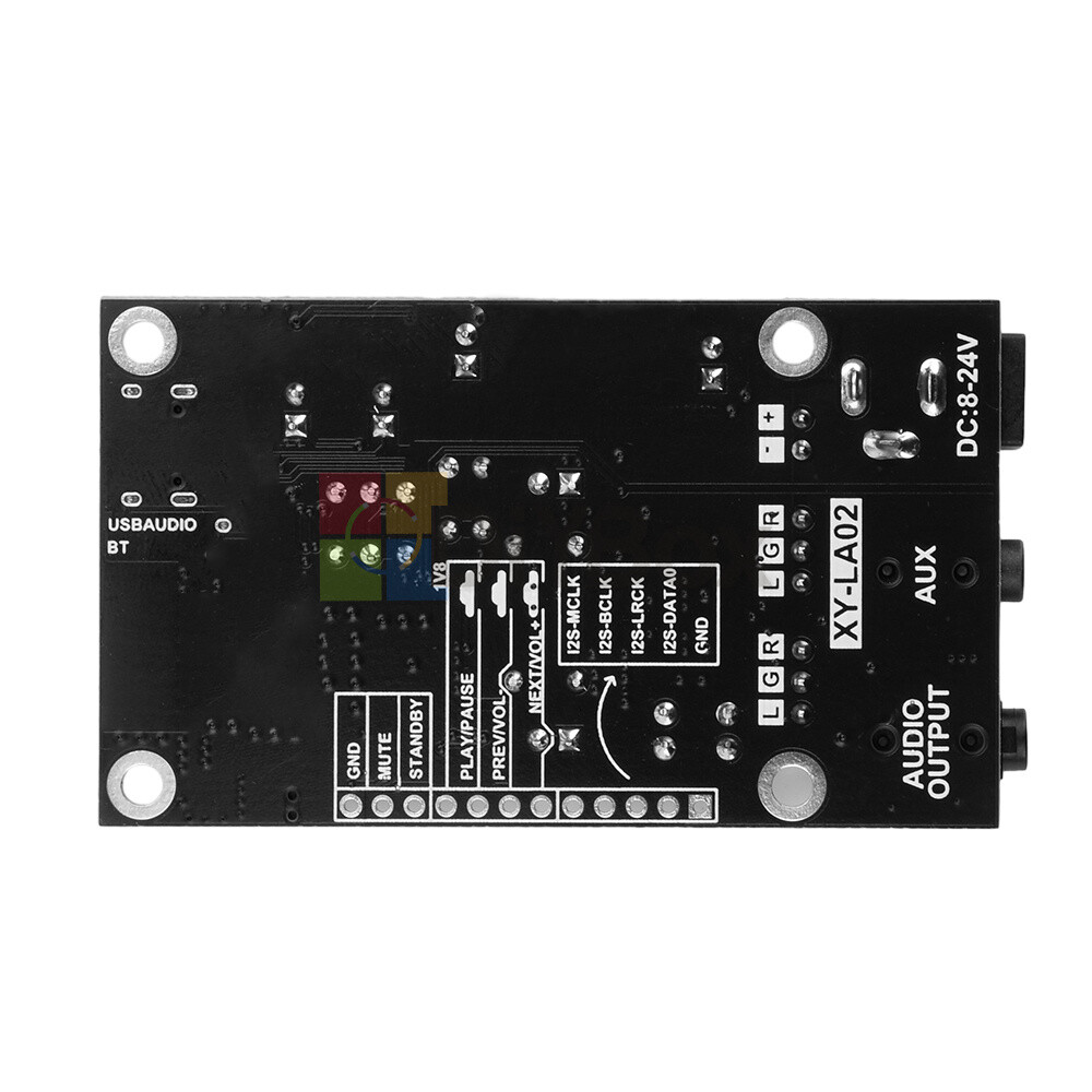 DC 8-24V Bluetooth 5.1 Audio Decoder Board APTX HD QCC5125 LDAC Receiver Board