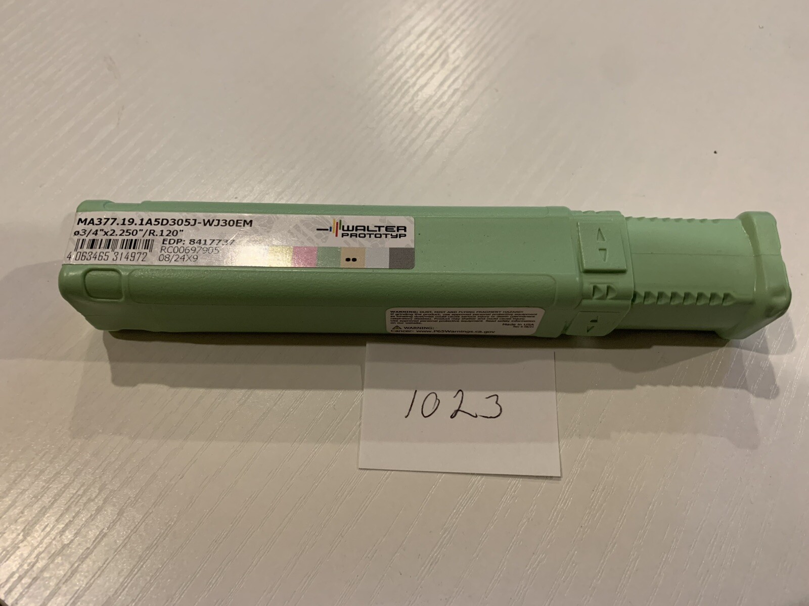 Walter Carbide 3/4″ 5 Flute .120 Rad Endmill MA377.19.1A5D305J-WJ30EM 8417737