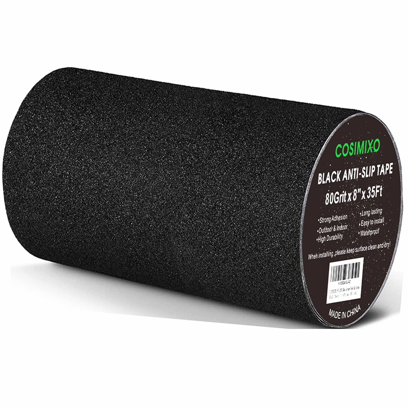 8″ x 35Ft Heavy Duty Anti Slip Tape,80grit Friction,Grip,Abrasive for Stairs …