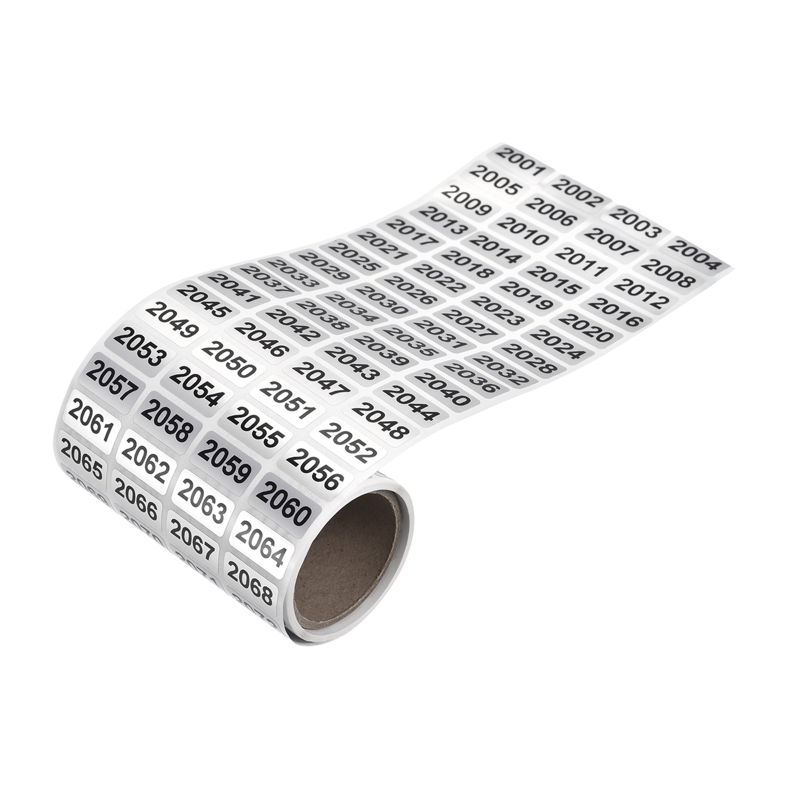 2001 to 3000 Consecutive Number Stickers Inventory Labels Black Numbers