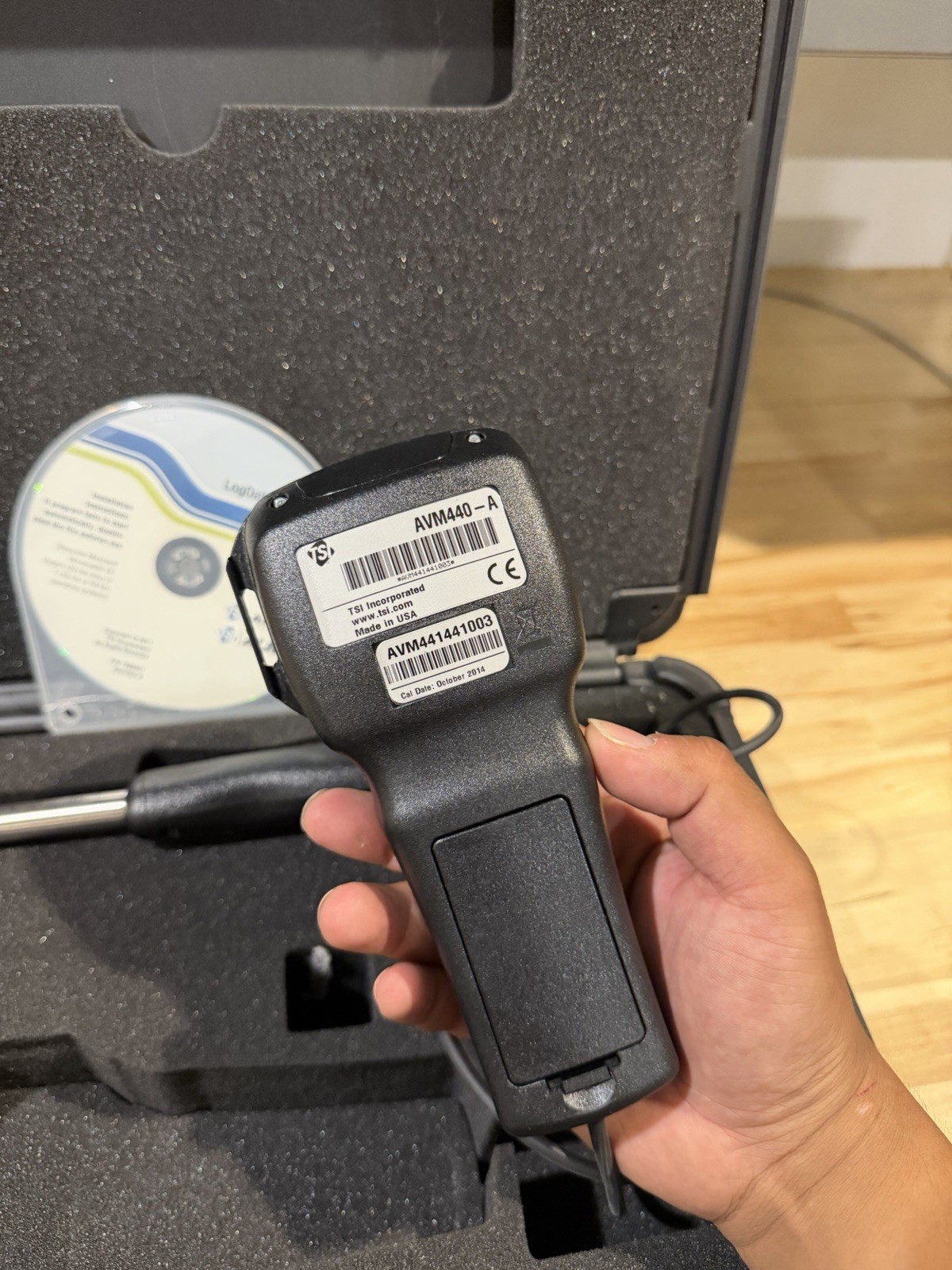 TSI ALNOR AVM440-A VELOMETER THERMAL ANEMOMETER [0–6000 ft/min (0–30 m/s)]