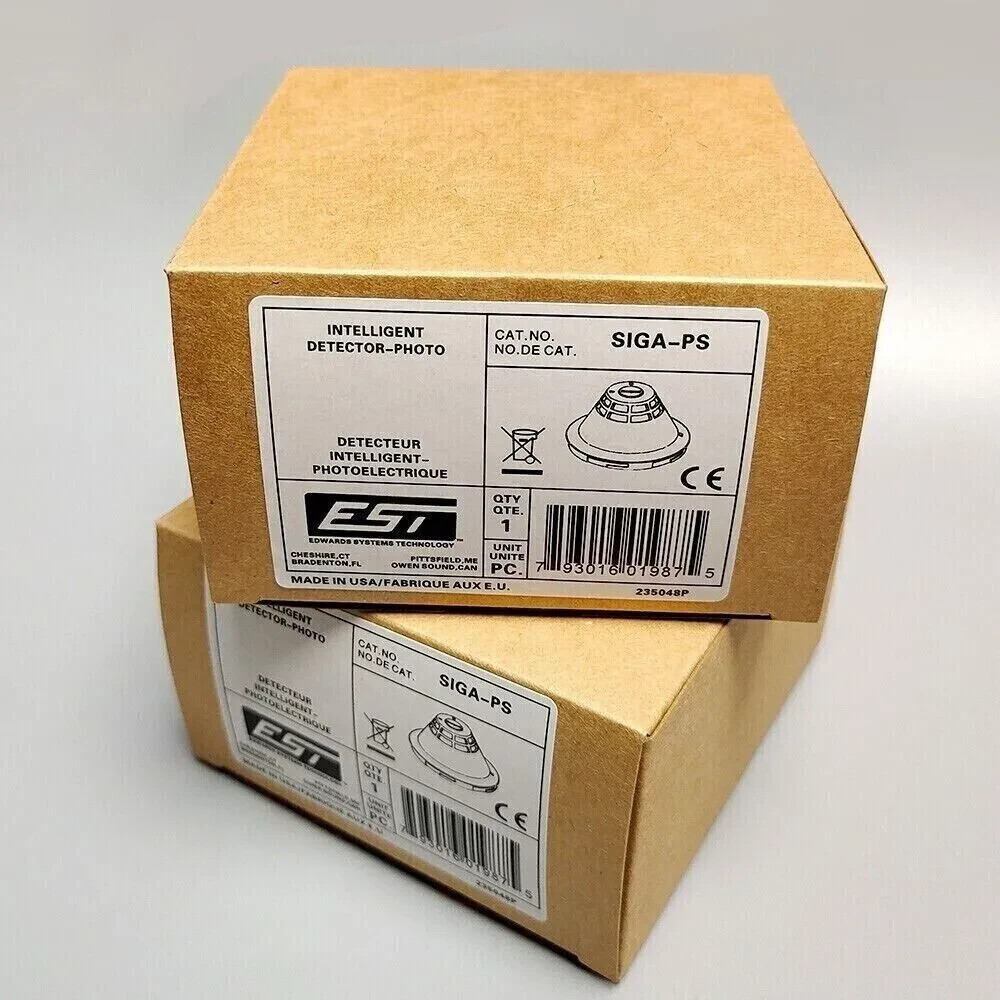 EDWARDS EST SIGA-PS PHOTOELECTRIC DETECTOR FIRE ALARM -FREE SHIPP